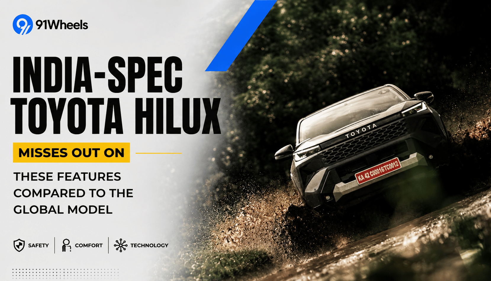 India-Spec Toyota Hilux Misses Out on These Features Compared to the Global Model